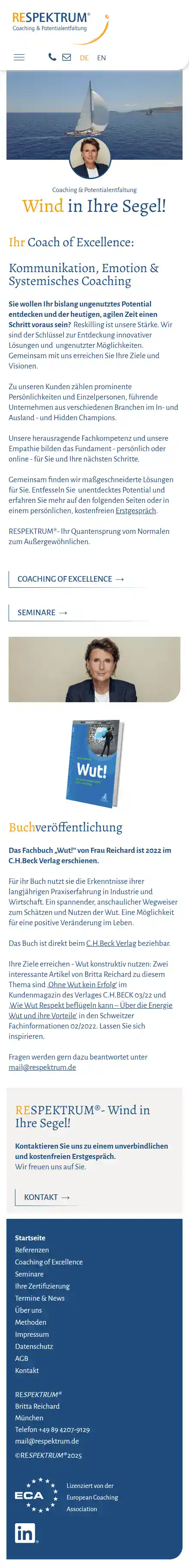 website respektrum desktop