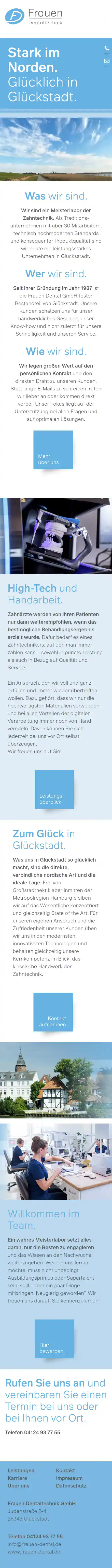 website frauen dental desktop