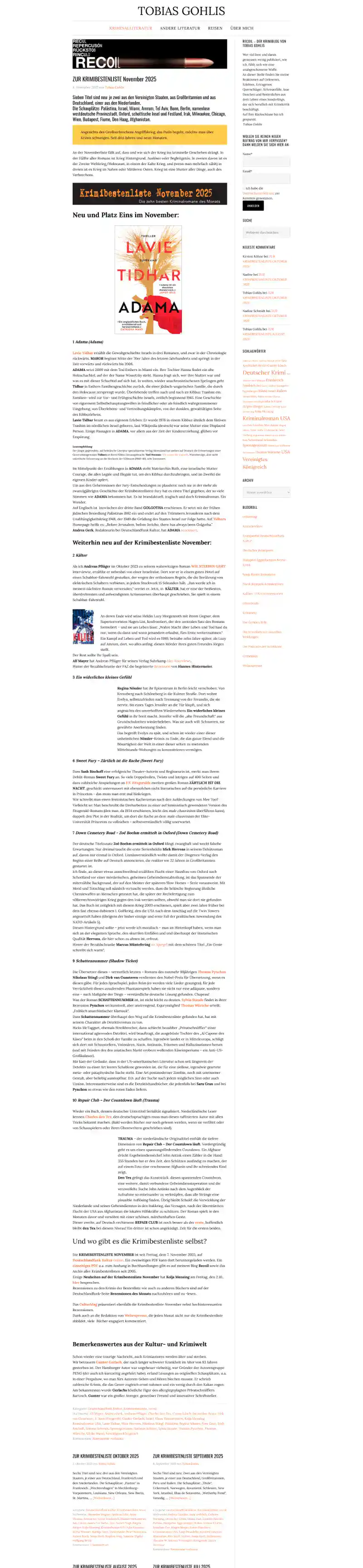 website recoil.togohlis desktop