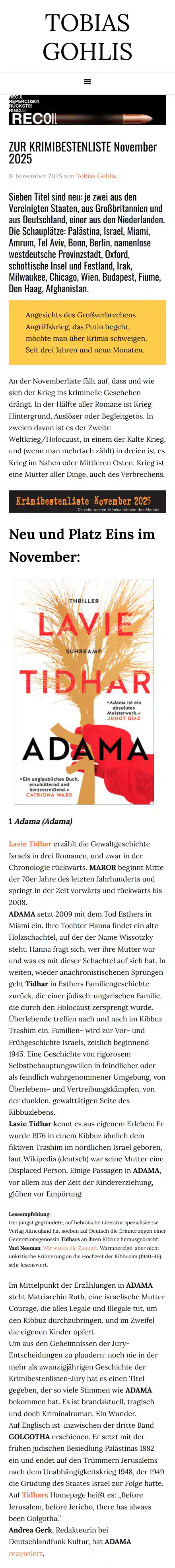 website recoil.togohlis desktop