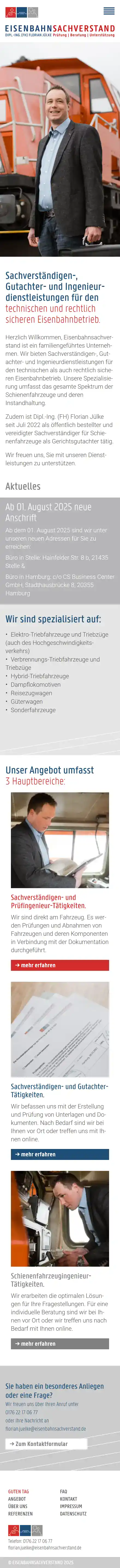 website eisenbahnsachverstand desktop