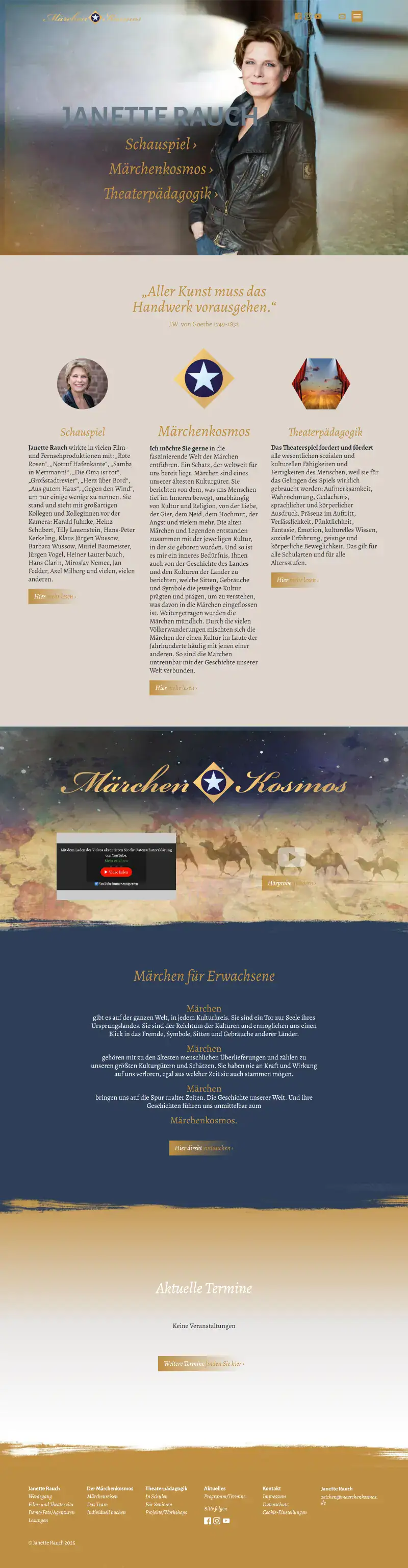 website maerchenkosmos desktop