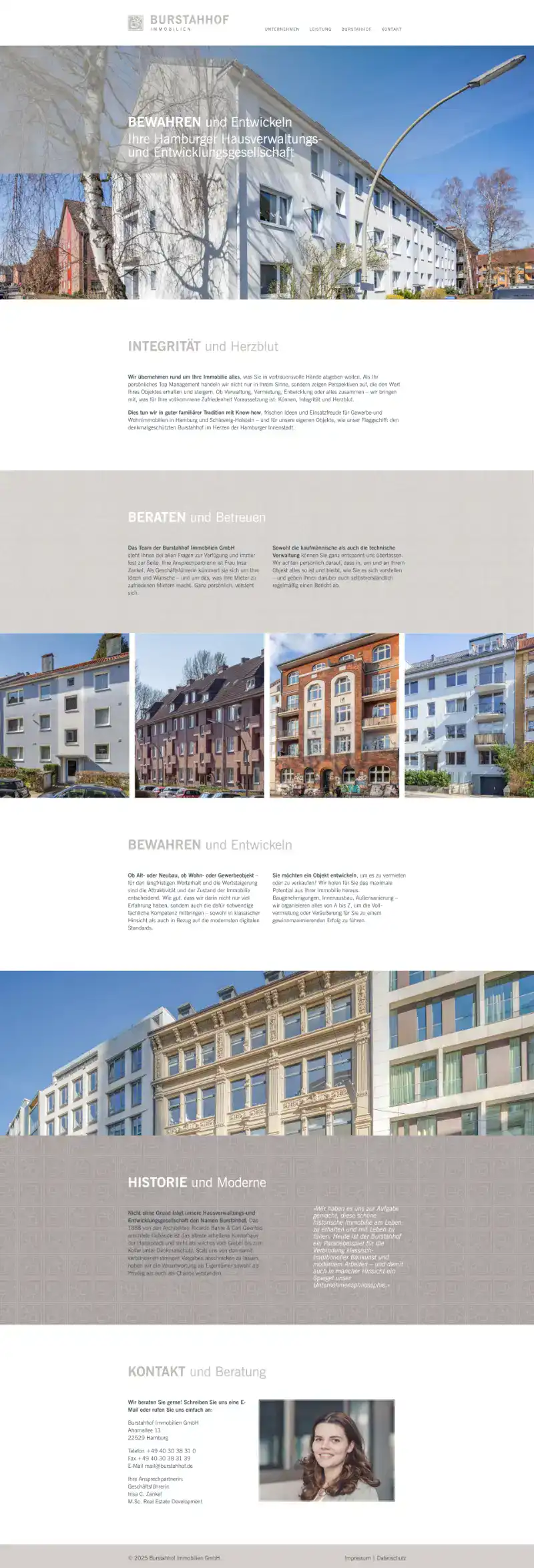 website burstahhof desktop