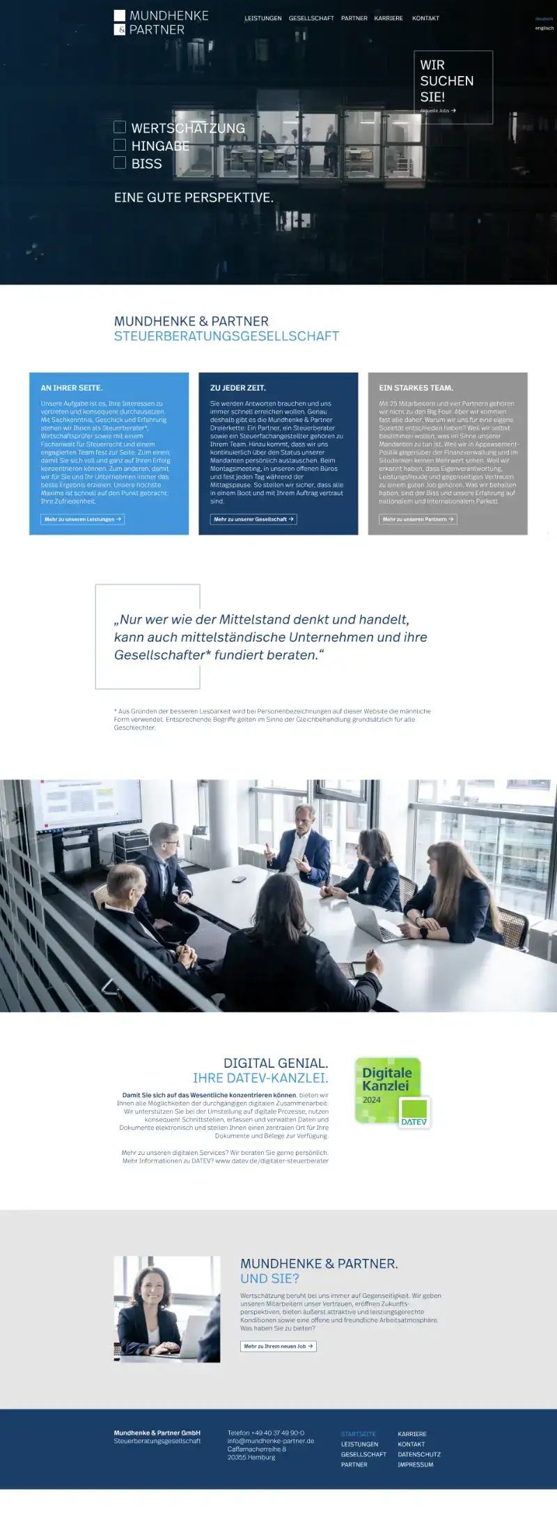 website mundhenke partner desktop