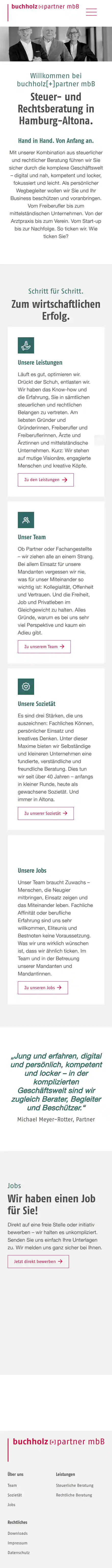 website buchholzpartner dektop