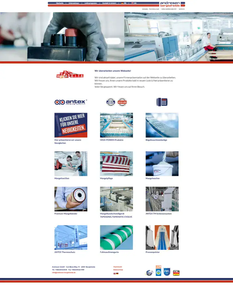 website andresen bargteheide desktop