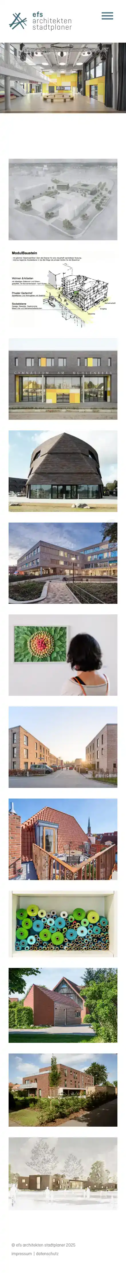 website efs architekten.de desktop